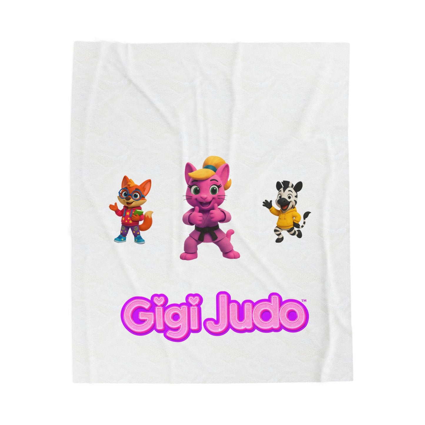 Plush Blanket — Gigi Judo and friends Throw