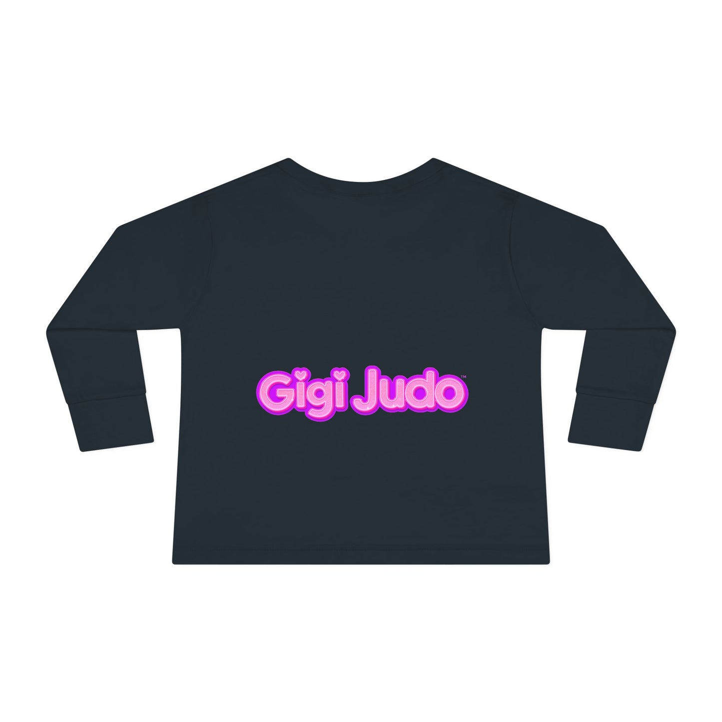 Toddler Long Sleeve Tee — "Gigi Judo" Pink Panther Martial Arts Kids Shirt