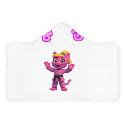 Gigi Judo Kids Hooded Towel – Pink Cartoon (Gigi)
