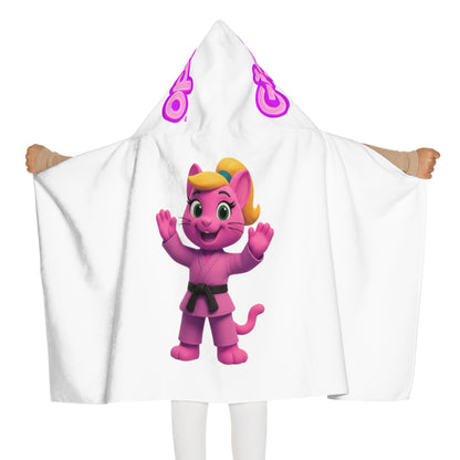 Gigi Judo Kids Hooded Towel – Pink Cartoon (Gigi)