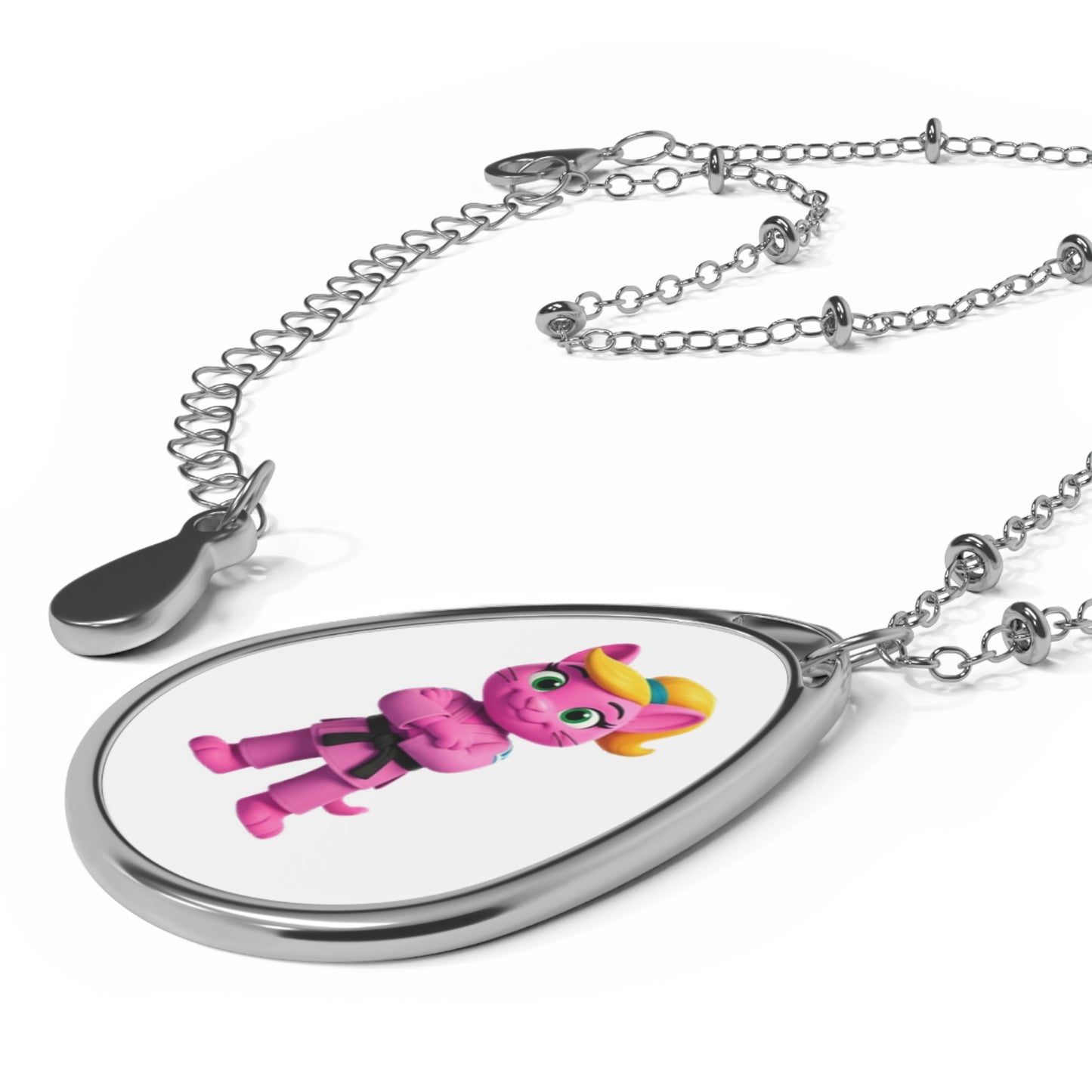 Gigi Judo Oval Necklace — Cute  Pendant Jewelry for Kids & Teens