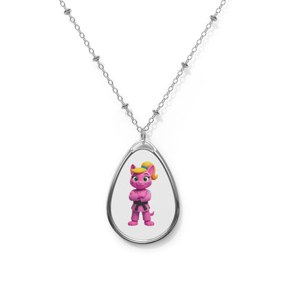 Gigi Judo Oval Necklace — Cute  Pendant Jewelry for Kids & Teens