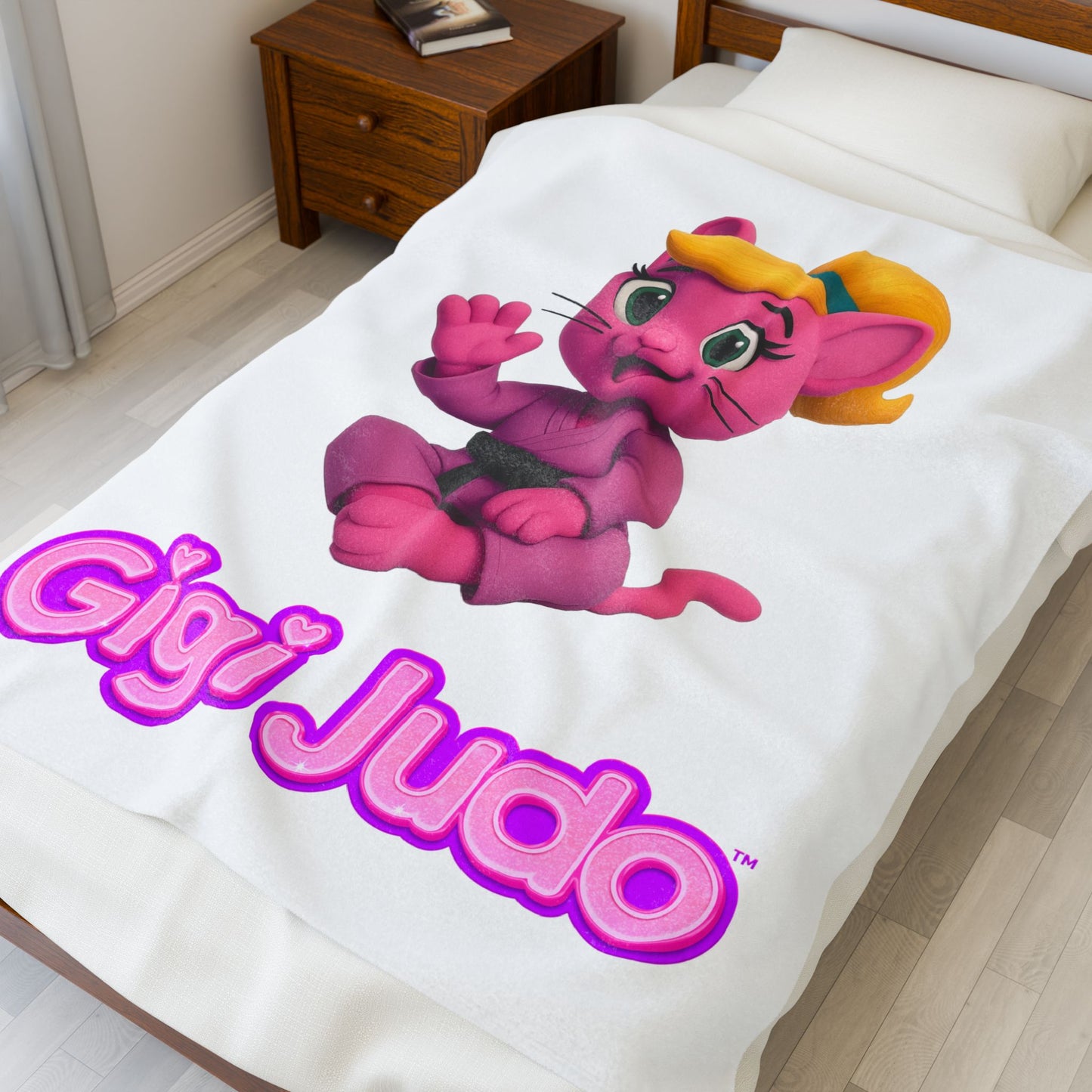 Gigi Judo Plush Velveteen Blanket – Cute  Kids Throw