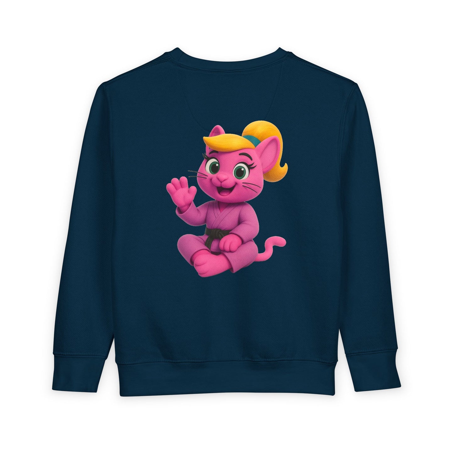 Gigi Judo Kids Sweatshirt | Pink Martial Arts Panther, Toddler Crewneck