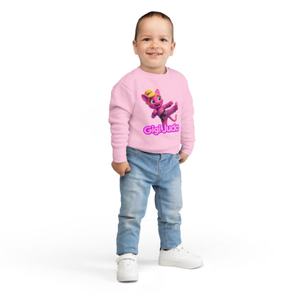 Gigi Judo Kids Sweatshirt | Pink Martial Arts Panther, Toddler Crewneck