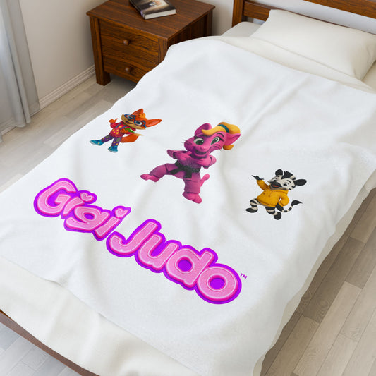 Plush Blanket — Gigi Judo and friends Throw