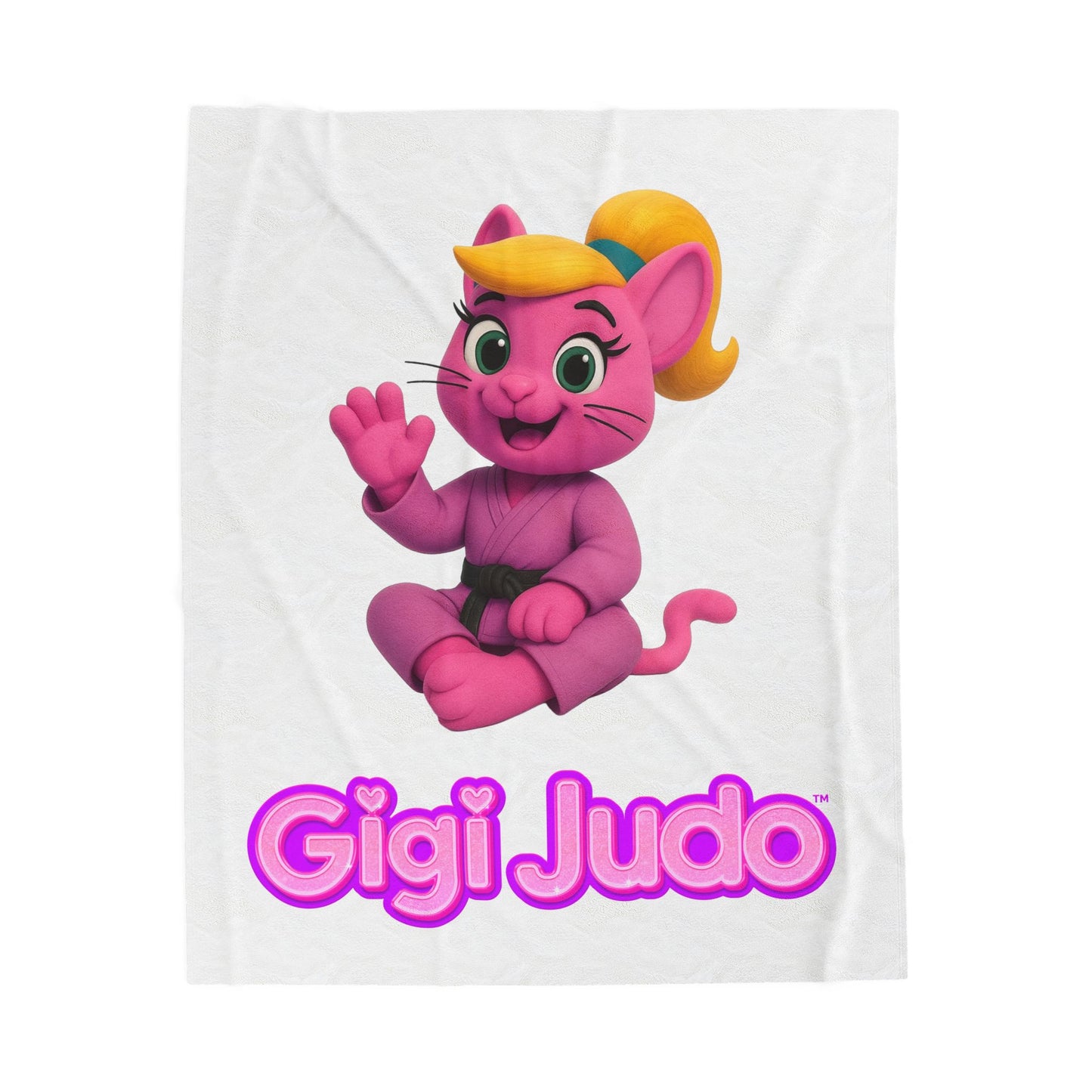 Gigi Judo Plush Velveteen Blanket – Cute  Kids Throw