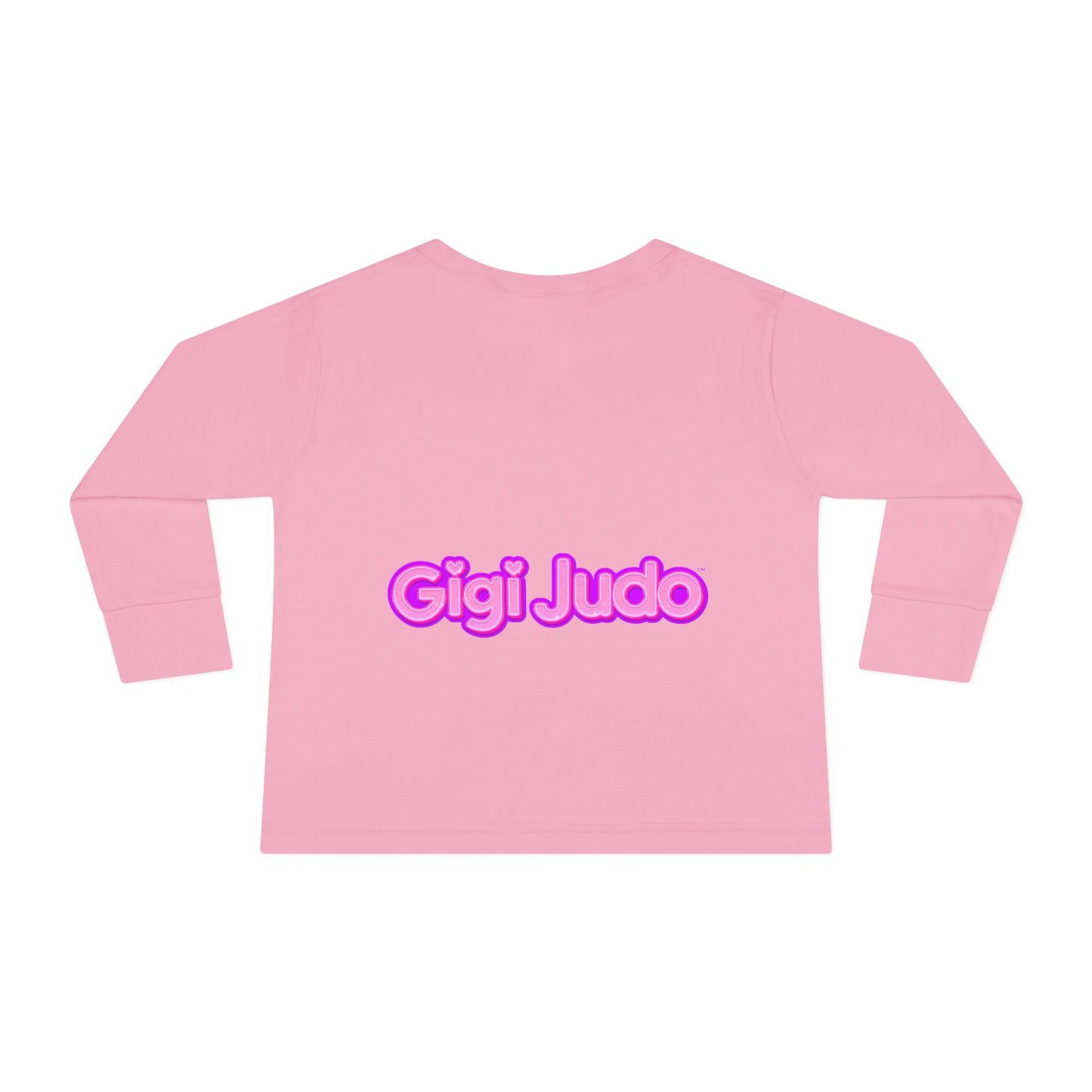 Toddler Long Sleeve Tee — "Gigi Judo" Pink Panther Martial Arts Kids Shirt